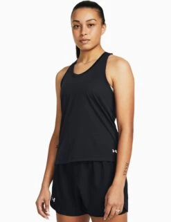 Under Armour Launch Singlet - Black/Reflective