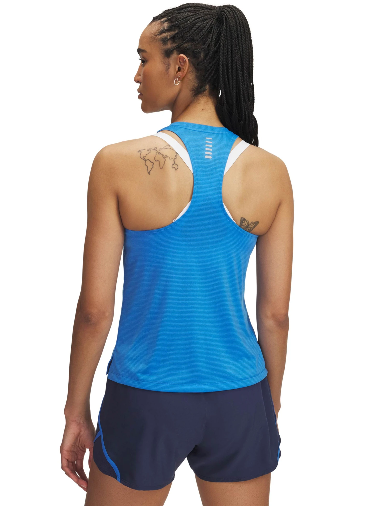 Under Armour Launch Singlet - Blue Atlantis/Reflective 4 Under Armour Launch Singlet - Blue Atlantis/Reflective - Image 2