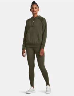 Under Armour Motion Full-Length Leggings - Marine OD Green/Grove Green -The Sports Edit Store under armour motion full length leggings marine od green grove green 1361109 390 5