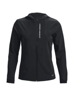 Under Armour OutRun The Storm Jacket - Black/Reflective -The Sports Edit Store under armour outrun the storm jacket black reflective 1377043 002 7