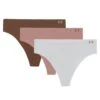 Under Armour Pure Stretch 3-Pack No Show Thong -The Sports Edit Store under armour pure stretch 3 pack no show thong grey pink maroon 1383893 014 1