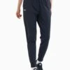 Under Armour Rival High-Rise Woven Pants - Black/White -The Sports Edit Store under armour rival high rise woven pants black white 1382727 001 1