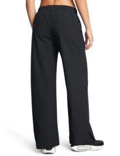 Under Armour Rival Wide Leg Pants - Black/White -The Sports Edit Store under armour rival wide leg pants black white 1386453 001 2