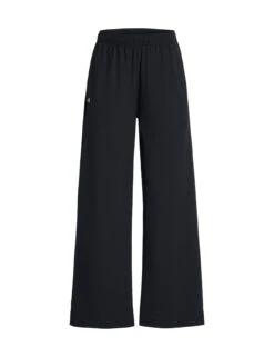 Under Armour Rival Wide Leg Pants - Black/White -The Sports Edit Store under armour rival wide leg pants black white 1386453 001 3