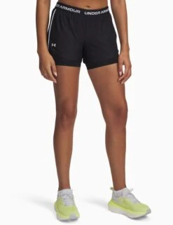 Under Armour Tech Play Up 2-in-1 Shorts - Black/White