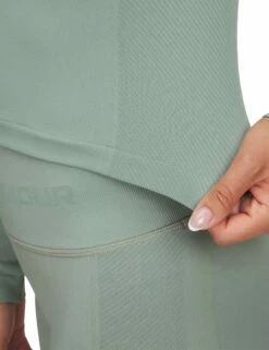 Under Armour Train Seamless Long Sleeve - Silica Green/White -The Sports Edit Store under armour train seamless long sleeve green white 1379150 348 3