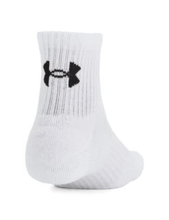Under Armour Training Cotton Quarter Socks (3-Pack) - White 12 Under Armour Training Cotton Quarter Socks (3-Pack) - White -The Sports Edit Store under armour training cotton 3 pack quarter socks white 1386372 100 4
