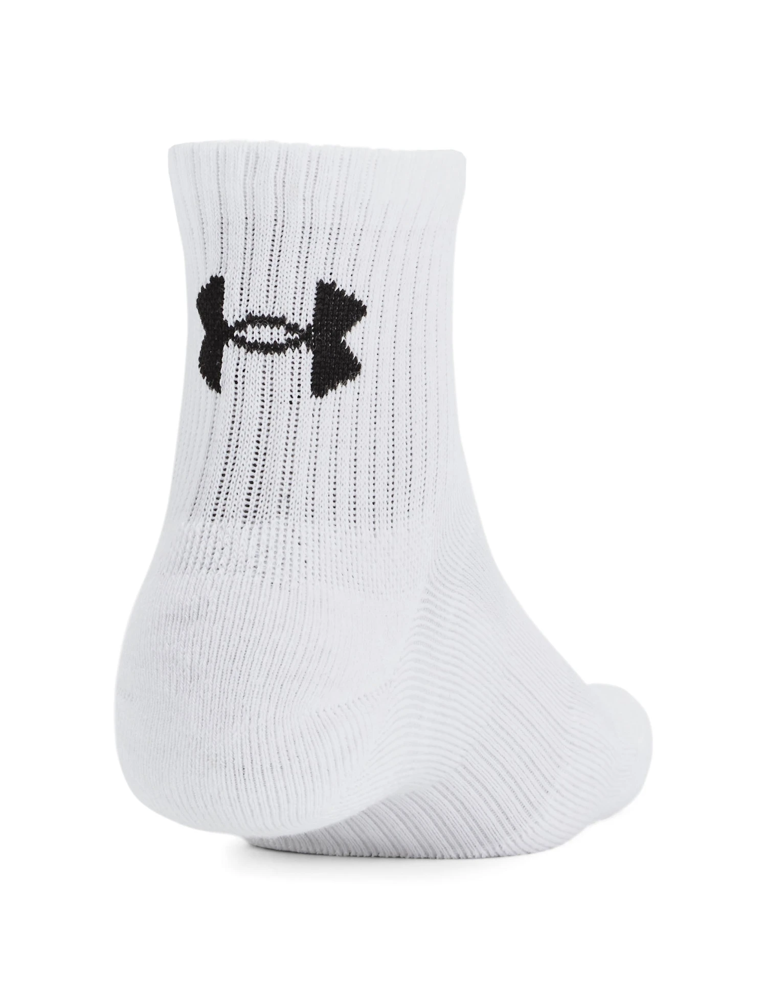 Under Armour Training Cotton Quarter Socks (3-Pack) - White 7 Under Armour Training Cotton Quarter Socks (3-Pack) - White - Image 5