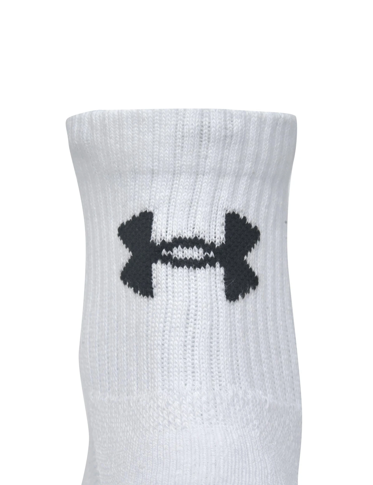 Under Armour Training Cotton Quarter Socks (3-Pack) - White 8 Under Armour Training Cotton Quarter Socks (3-Pack) - White - Image 6