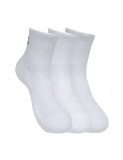 Under Armour Training Cotton Quarter Socks (3-Pack) - White 10 Under Armour Training Cotton Quarter Socks (3-Pack) - White -The Sports Edit Store under armour training cotton 3 pack quarter socks white 1386372 100 7