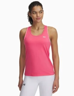 Under Armour UA Tech Knockout Tank - Super Pink/White