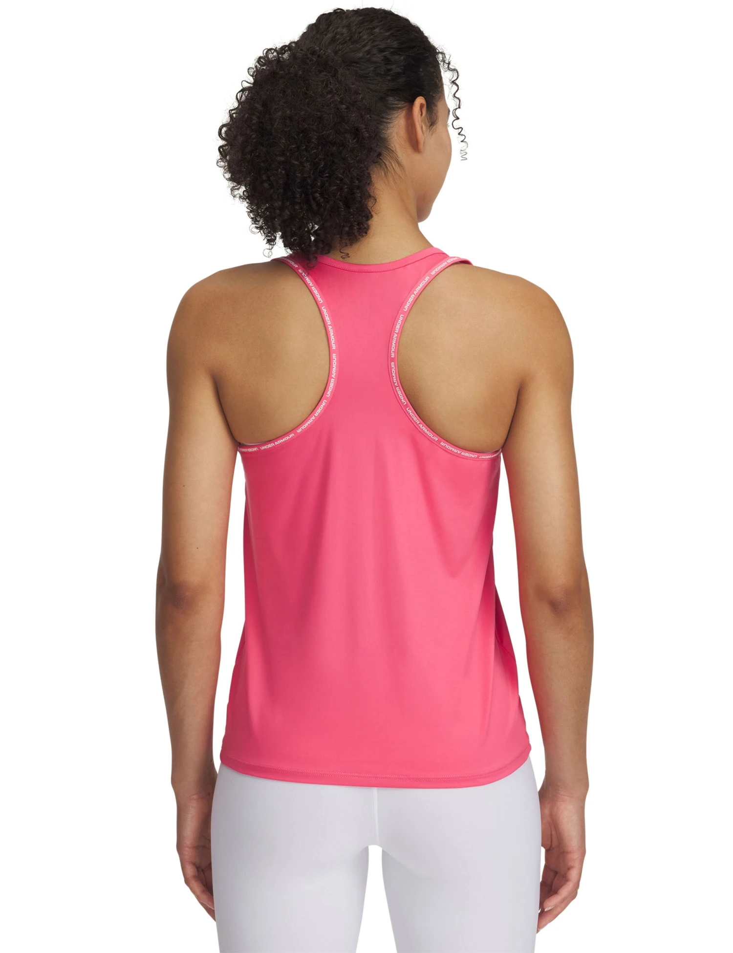 Under Armour UA Tech Knockout Tank - Super Pink/White 4 Under Armour UA Tech Knockout Tank - Super Pink/White - Image 2