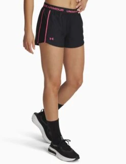 Under Armour UA Tech Play Up Shorts - Black/Super Pink