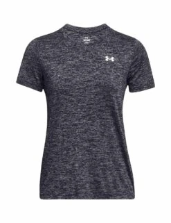Under Armour UA Tech Twist Short Sleeve - Black/White 7 Under Armour UA Tech Twist Short Sleeve - Black/White -The Sports Edit Store under armour ua tech twist short sleeve black white 1384230 001 3