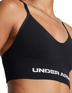 Under Armour Vanish Seamless Low Sports Bra - Black/White 8 Under Armour Vanish Seamless Low Sports Bra - Black/White -The Sports Edit Store under armour vanish seamless low sports bra black white 1384417 001 3