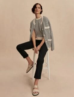 Varley Alana Slim Tapered Cuff Pant 27" - Black -The Sports Edit Store varley alana slim tapered cuff pant 27in black var02525 2