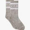 Varley Astley Active Sock - Cement/Snow White -The Sports Edit Store varley astley active sock cement snow white VAR01356 1