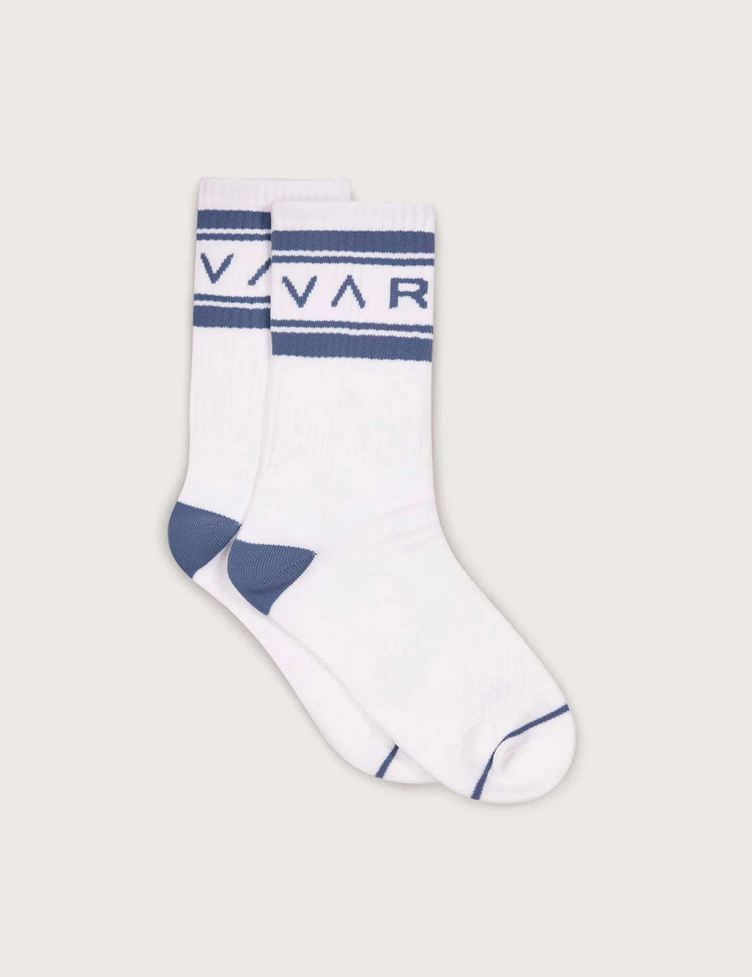 Varley Astley Active Sock - White/Ash Blue Performance Socks 3 Varley Astley Active Sock - White/Ash Blue Performance Socks