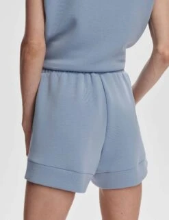 Varley Atrium High Waisted Short 4.5" - Rain Blue 13 Varley Atrium High Waisted Short 4.5" - Rain Blue -The Sports Edit Store varley atrium high waisted short 4 5in rain blue var01759 5