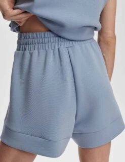 Varley Atrium High Waisted Short 4.5" - Rain Blue 12 Varley Atrium High Waisted Short 4.5" - Rain Blue -The Sports Edit Store varley atrium high waisted short 4 5in rain blue var01759 6