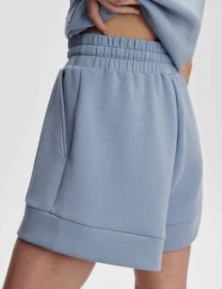 Varley Atrium High Waisted Short 4.5" - Rain Blue 11 Varley Atrium High Waisted Short 4.5" - Rain Blue -The Sports Edit Store varley atrium high waisted short 4 5in rain blue var01759 7