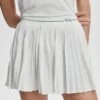 Varley Clemency Mid Rise Skort 13.5" - White -The Sports Edit Store varley clemency mid rise skort 13 5in white var02608 1