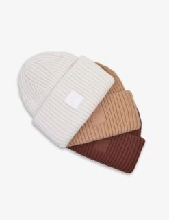 Varley Cresta Rib Beanie - Egret -The Sports Edit Store varley cresta rib beanie egret 5