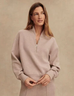 Varley Davidson Sweat - Taupe Marl