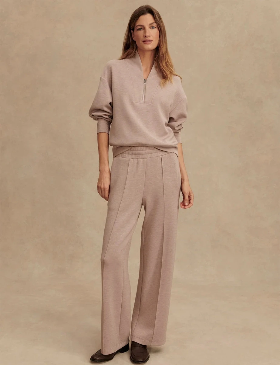 Varley Davidson Sweat - Taupe Marl 5 Varley Davidson Sweat - Taupe Marl - Image 3