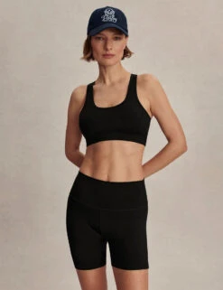 Varley FreeSoft High Waisted Short 5" - Black -The Sports Edit Store varley freesoft hw short 5in black var03144 5 1