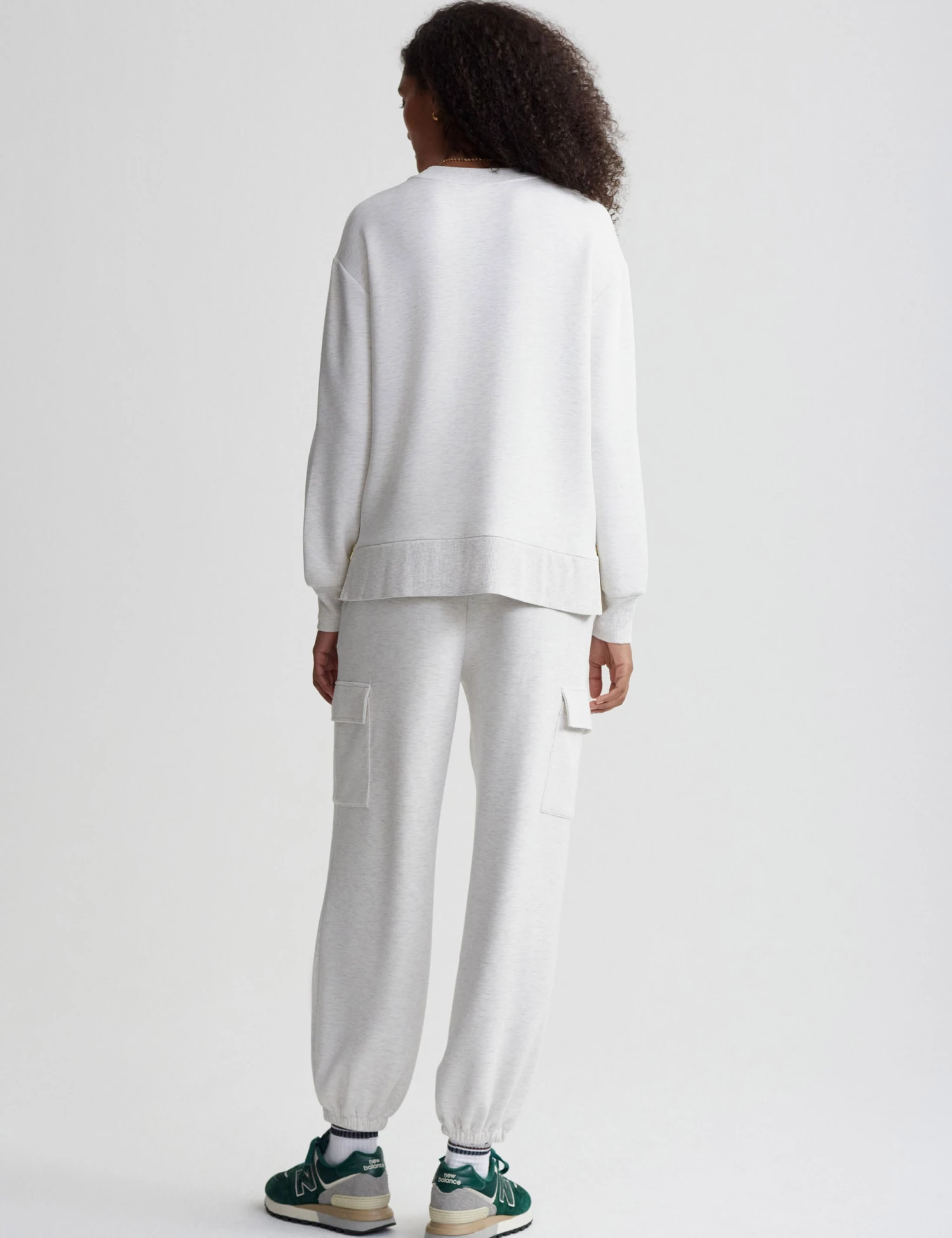 Varley Gabriella Sweat - Ivory Marl 10 Varley Gabriella Sweat - Ivory Marl - Image 8