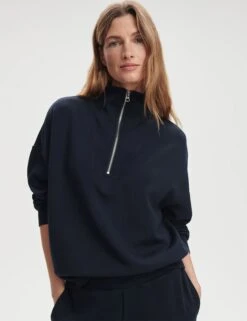 Varley The Doublesoft Set - Navy -The Sports Edit Store varley hawley half zip sweat navy var01461 1
