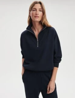 Varley The Doublesoft Set - Navy -The Sports Edit Store varley hawley half zip sweat navy var01461 2