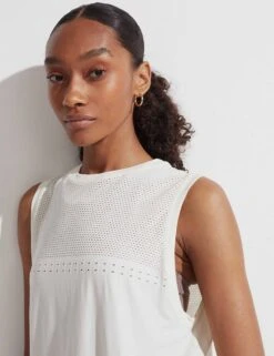 Varley Morro Tank - Egret -The Sports Edit Store varley morro tank egret 3