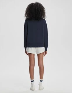 Varley Rasco Namesake Sweat - Navy/White -The Sports Edit Store varley rasco namesake sweat navy white var02476 2