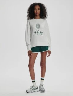 Varley Rasco Namesake Sweat - White/Forest 12 Varley Rasco Namesake Sweat - White/Forest -The Sports Edit Store varley rasco namesake sweat white forest var02476 4