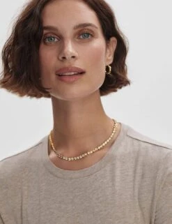 Varley Regina Fitted Tee - Taupe Marl 11 Varley Regina Fitted Tee - Taupe Marl -The Sports Edit Store varley regina fitted tee taupe marl var02420 4