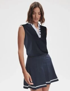 Varley Shelby Performance Tank - Blue Nights -The Sports Edit Store varley shelby performance tank blue nights var02009 2