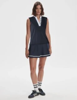 Varley Shelby Performance Tank - Blue Nights -The Sports Edit Store varley shelby performance tank blue nights var02009 3