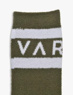 Varley Spencer Sock - Dark Olive/Egret Boucle Knit -The Sports Edit Store varley spencer sock dark olive egret 2