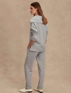 Varley The Rolled Cuff Pant 25" - Mid Blue Marl -The Sports Edit Store varley the rolled cuff pant 25in mid blue marl var01922 3