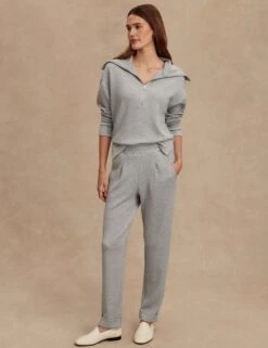 Varley The Rolled Cuff Pant 25" - Mid Blue Marl -The Sports Edit Store varley the rolled cuff pant 25in mid blue marl var01922 7