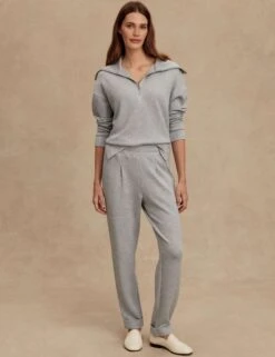 Varley The Rolled Cuff Pant 25" - Mid Blue Marl -The Sports Edit Store varley the rolled cuff pant 25in mid blue marl var01922 8