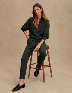 Varley The Rolled Cuff Pant 25" - Olive Marl -The Sports Edit Store varley the rolled cuff pant 25in olive marl var01922 3