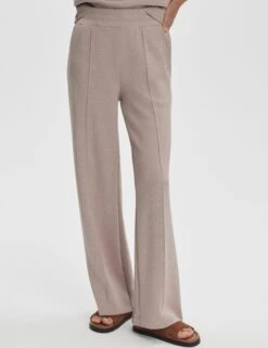 Varley The Wide Leg Pant 30" - Taupe Marl