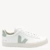 Veja Campo ChromeFree Leather Trainers - White Matcha 1 Veja Campo ChromeFree Leather Trainers - White Matcha -The Sports Edit Store veja campo leather trainers white matcha CP052485 1