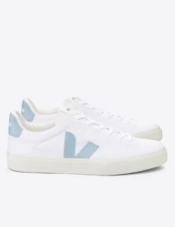Veja Campo Canvas - White Steel -The Sports Edit Store veja w campo canvas trainers white steel CA0103136 2