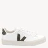 Veja Campo ChromeFree Leather - White Khaki (Women's) -The Sports Edit Store veja w campo leather trainers white kaki CP052347 1