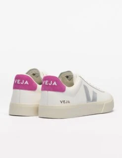 Veja Campo Leather - White Silver Ultraviolet -The Sports Edit Store veja w campo leather trainers white silver ultraviolet cp0520788 4
