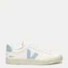 Veja Campo Leather Trainers - White Steel -The Sports Edit Store veja w campo leather trainers white steel cp0520784 1
